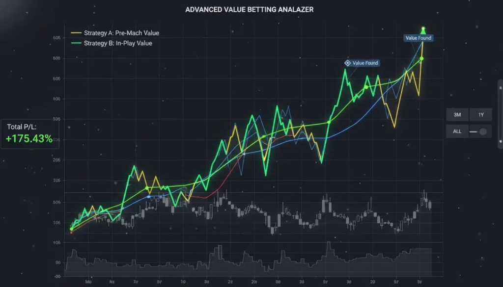 Boxing betting value patterns analysis graph showing profitable trends